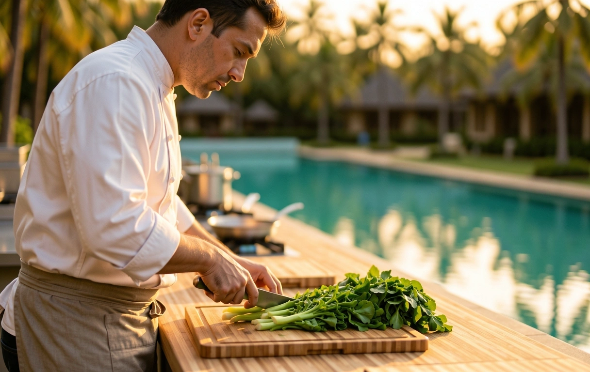 Professional kitchen preparation